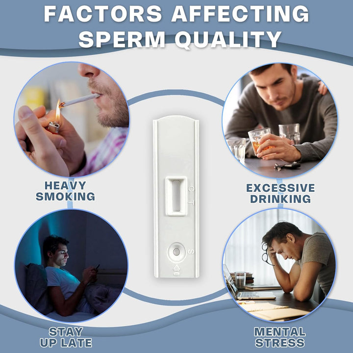 Male Fertility Home Test Kit for Men-Trak plus Male Fertility Testing System- Shows Normal or Low Sperm Count- Clear Results in Minutes - Easy to Read Result