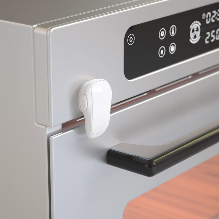 1 Pcs Baby Safety Oven Door Lock, Double Button Oven Lock for Kitchen Safety (Black)
