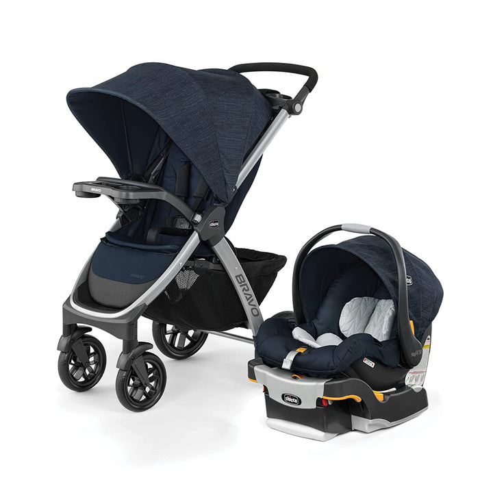 Bravo 3-In-1 Trio Travel System, Bravo Quick-Fold Stroller with Keyfit 30 Infant Car Seat and Base, Car Seat and Stroller Combo | Camden/Black