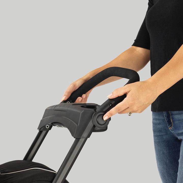 Keyfit Caddy Frame Stroller, Accepts All  Infant Car Seats, Adjustable Handle, Parent Tray | Black/Black