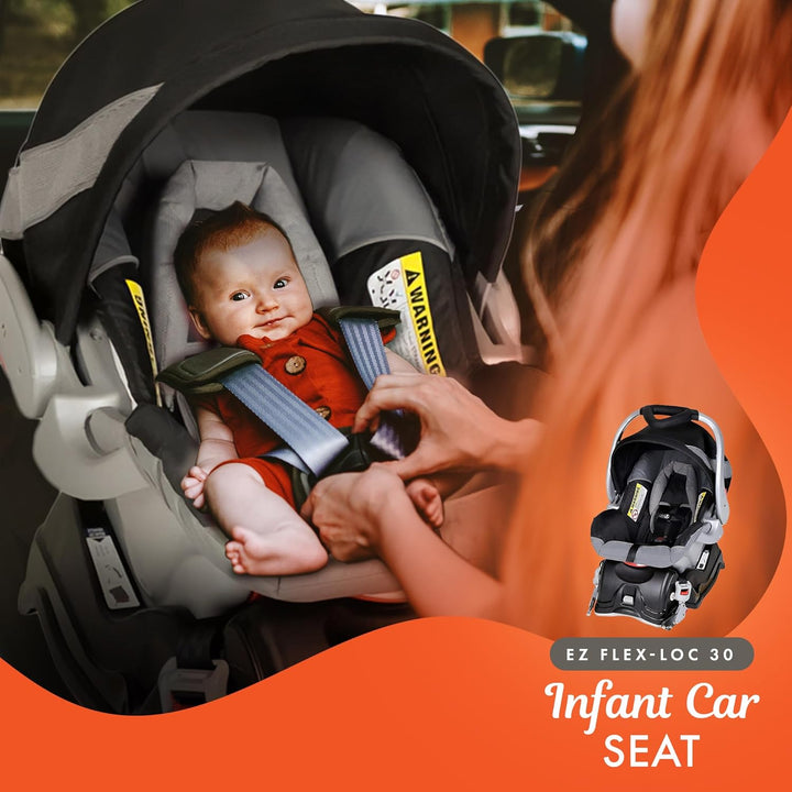 Expedition® Jogger Travel System with EZ Flex-Loc® Infant Car Seat, Millenium White