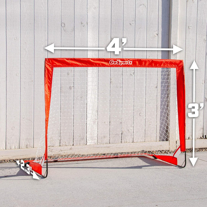 Hockey Street Set - Includes Pop-Up Goal and 2 Hockey Sticks with 2 Balls