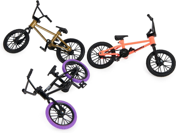 , BMX Finger Bike 3-Pack, Collectible and Customizable Mini BMX Bicycle Toys for Collectors, Kids Toys Ages 6 and up (Amazon Exclusive)