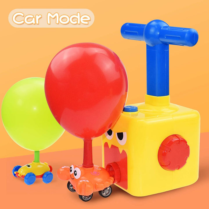 Toddler Toys 3-4 for Boys Girls, Balloon Launcher & Powered Car Set, Fun Toddlers STEM Toy Balloon Pump Cars Racer Kit for Kids 3-5 (Frog)