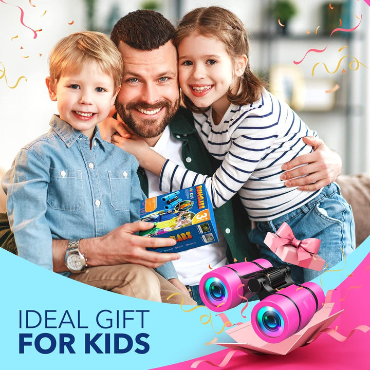 Toys for 3-7 Year Old Girls:  Binoculars for Kids Bird Watching|Hiking|Camping 4 5 6 7 8 Year Old Girl Boy Birthday Gifts Outdoor Learning Toy for Kid Ages 4-6 Toddler Gift Stuffers