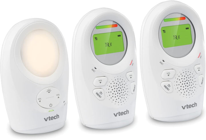 DM1211-2 DM1211 Digital Audio Baby Monitor with Enhanced Range (2 Parent Units) Silver