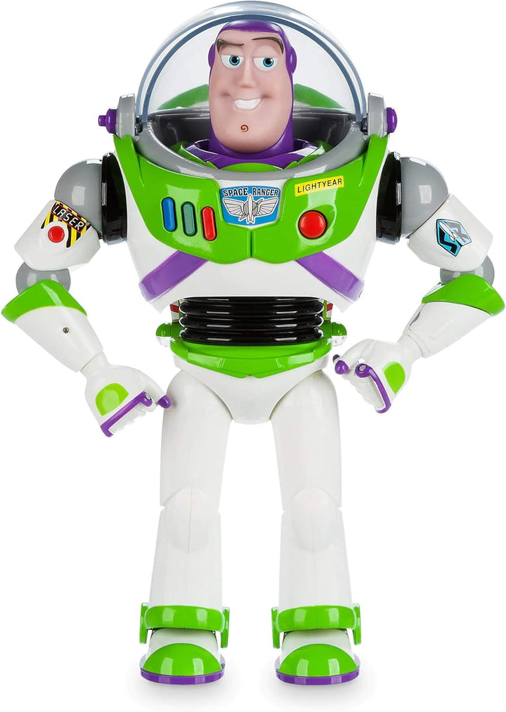 Store Official Buzz Lightyear Interactive Talking Action Figure from Toy Story, Features 10+ English Phrases, Interacts with Other Figures and Toys