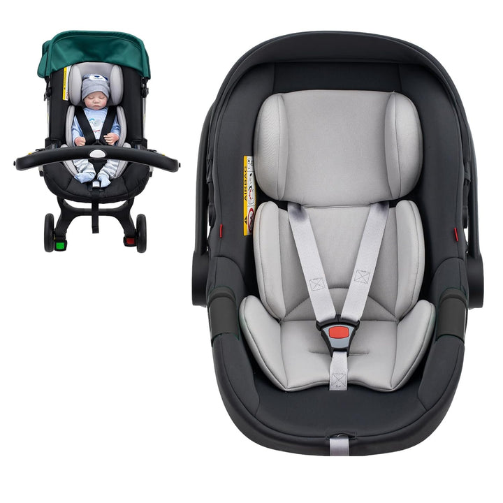 Infant Car Seat Insert, Ultra-Thick Carseat Head Support for Newborn, Breathable Mesh Baby Car Seat Cushion with Filled Sponge, Universal Baby Car Seat Head Support for Stroller, Swing, Carseat