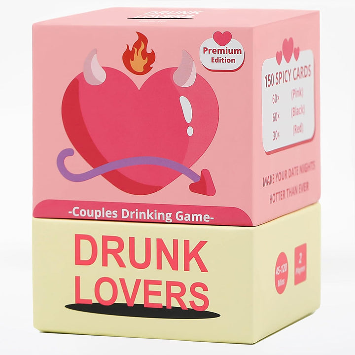Drunk Lovers - Couples Games Couples Card Game for Date Night, 54 Game Cards, Romantic Valentines, Card Game for Couple