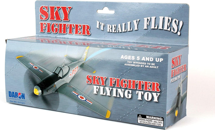 Sky Fighter Flying Toy on a String , Grey