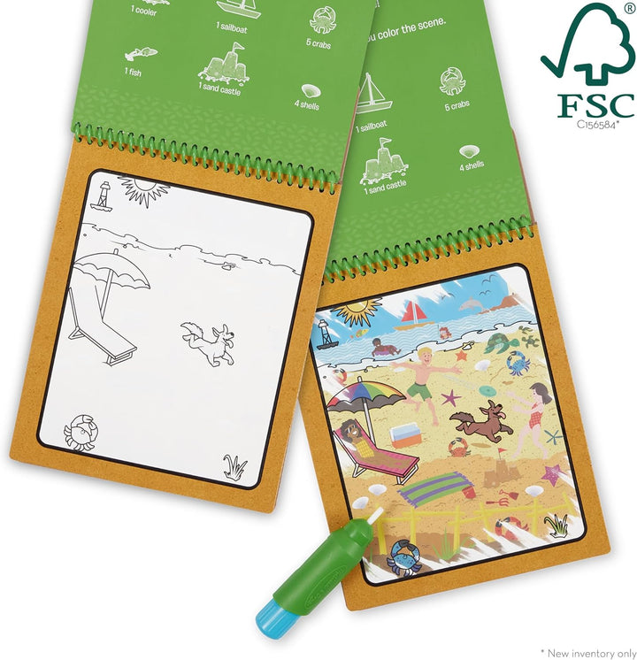 Let’S Explore Water Wow! Seasons Water-Reveal Pad – Reusable on the Go Travel Activity - FSC Certified