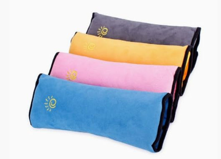 Seat Belt Pillow for Kids, Extra Soft Toddler Travel Pillow for Car Seat, Universal Car Seat Strap Cushion Pads for Baby People Adults (Pink)