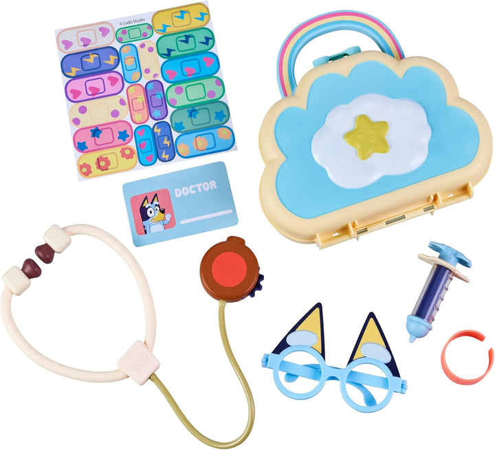 Cloud Bag Doctor'S Set, Doctor Check up Set, Toy Doctor'S Playset with 7 Play Pieces
