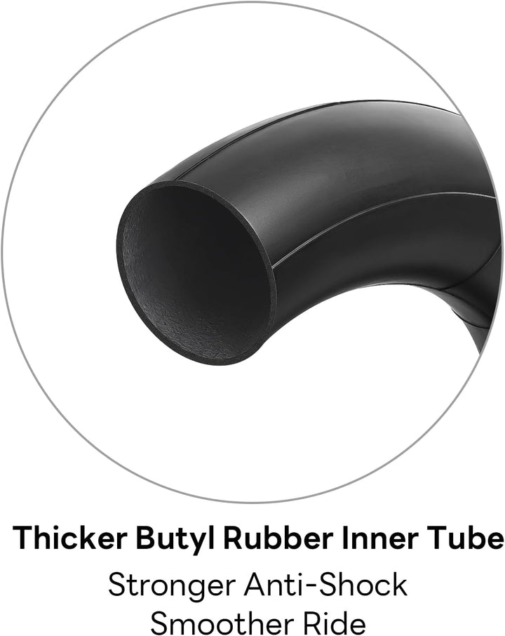 Rear 16×1.75 Tire and Inner Tube, 16X1.75/47-305 Stroller Back Wheel Tire Fit for BOB 3-Wheeler Gear Jogging Troller Models Including Revolution Se/Pro/Flex/Su/Ironman(1Set)