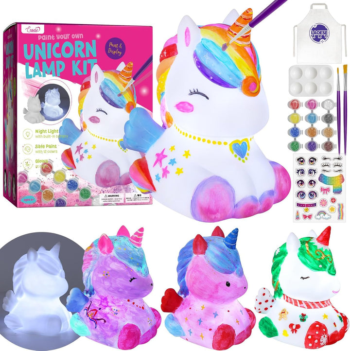 Paint Your Own Cat Lamp Kit, Art Supplies Arts & Crafts Kits, Painting Kit for Kids 6-12, Arts and Crafts for Kids Ages 8-12, Toys Girls Boy Birthday Easter Gift Ages 3 4 5 6 7 8 9 10 11 12+