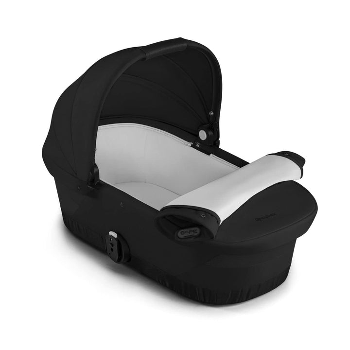 Egazelle/Gazelle S Cot Baby Bassinet - Easy-Carry Ergonomic Handle, Sun Canopy & Spacious, Cozy Interior, Compatible Gazelle S Stroller, Moon Black