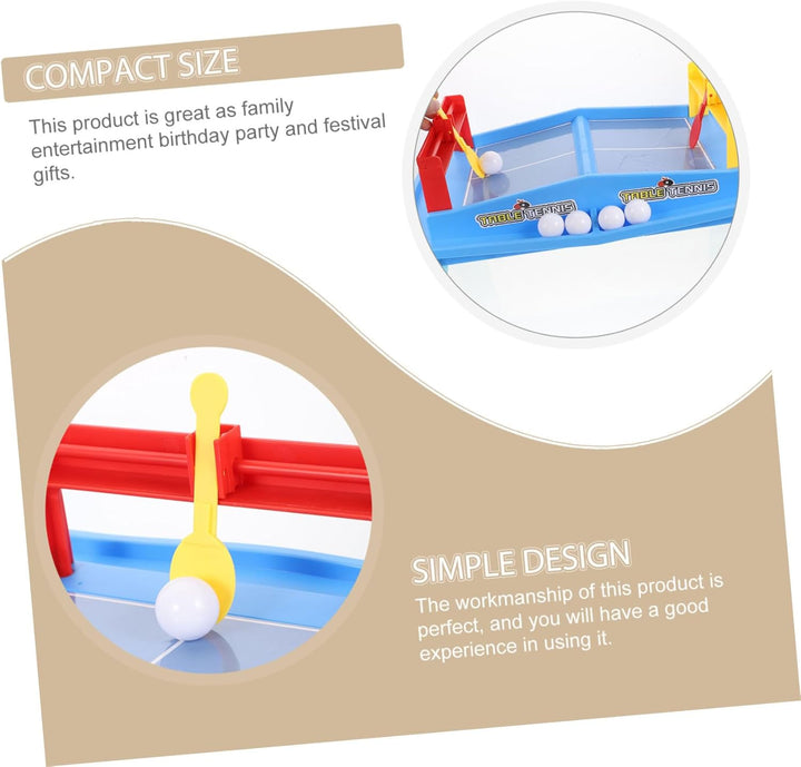 1Set Interactive Educational Table Tennis Game Compact Boy Girl Plaything for Fun Family Activity for Tabletop Play Engaging Two-Player Game