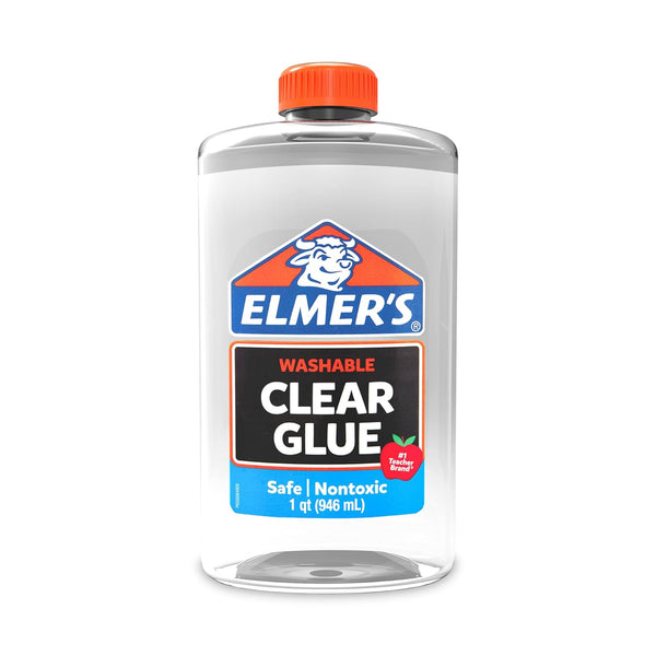 Liquid School Glue, Clear, Washable, 32 Ounces - Great for Making Slime
