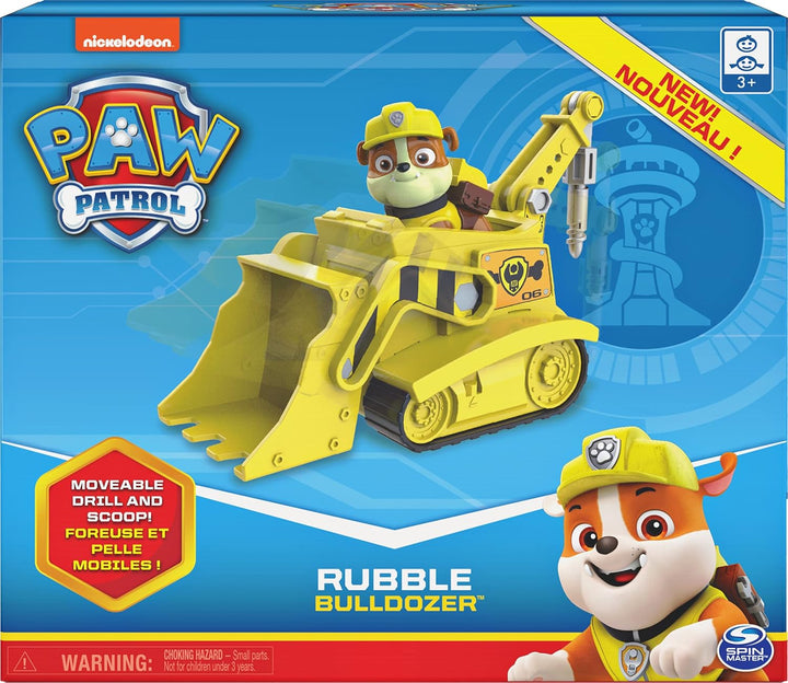 , Rubble’S Bulldozer Vehicle with Collectible Figure, for Kids Aged 3 and Up