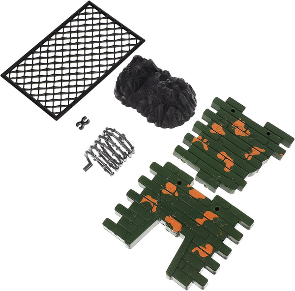 1Set Barricade Fencing Model Toy for Boys and Girls DIY Miniature Scene Accessory Sand Table Decor Engaging Parent-Boy Girl Play Experience