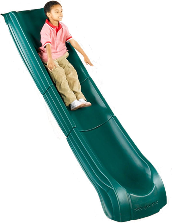 NE 4699-T Super Summit Slide 3 Piece Plastic Scoop Slide for 5' Swing Set Deck Heights, Green