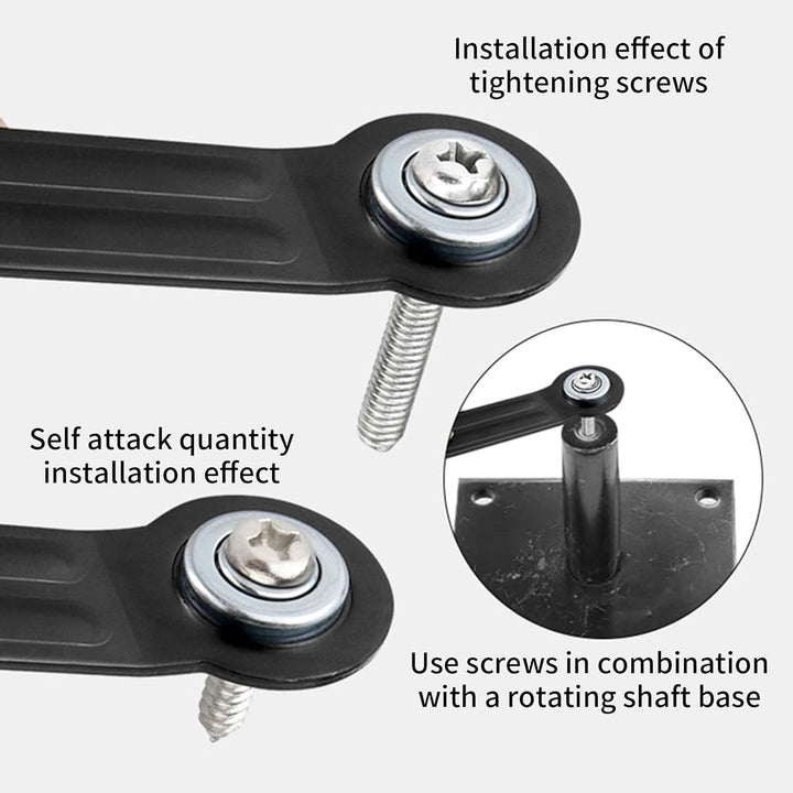 Patios Gliders Parts Set of 2 Bearing Arm Brackets Portable Accessory for Rocking Chairs and Garden Supplies Use