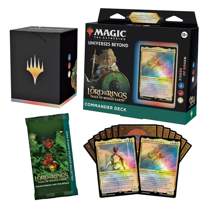 Magic the Gathering the Lord of the Rings: Tales of Middle-Earth Commander Deck 1 + Collector Booster Sample Pack