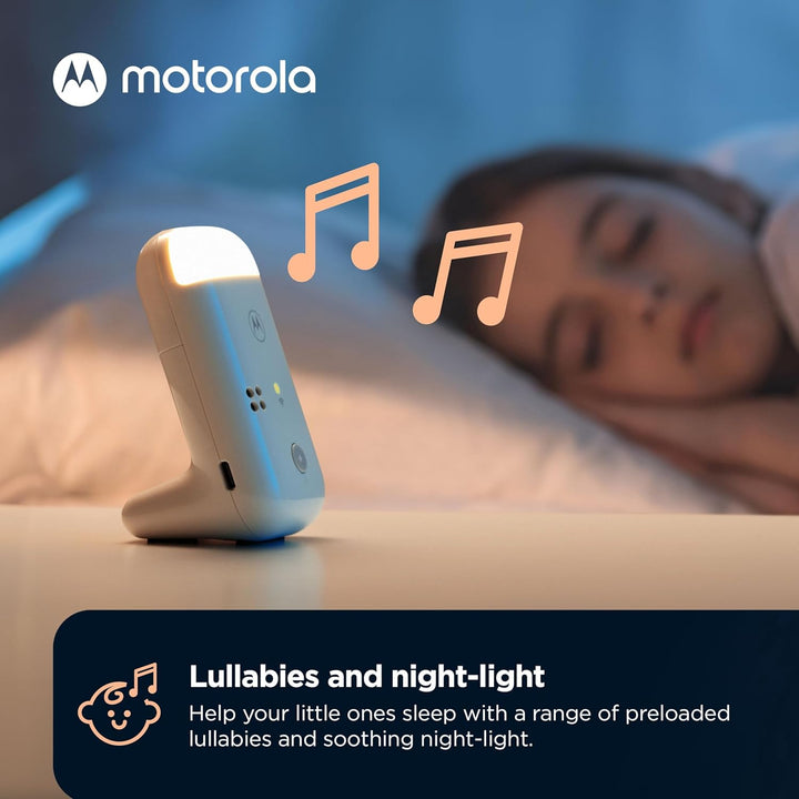 PIP15 Audio Baby Monitor, Dual Room HD Infant Monitor with Nightlight, 1500 Ft. Range, Two-Way Talk, Includes Parent Unit, 2 Monitors