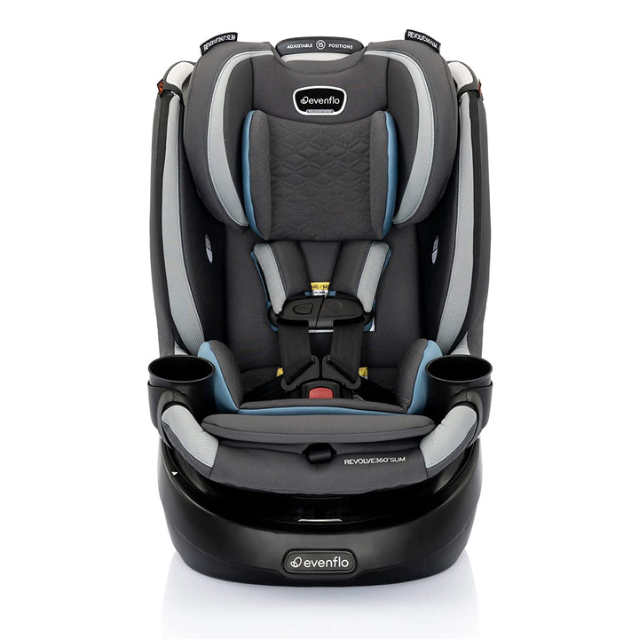 Revolve360 Slim 2-In-1 Rotational Car Seat with Quick Clean Cover (Salem Black)