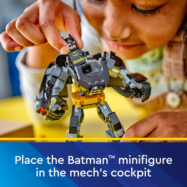 DC Batman: Batman Mech Armor Super Hero Toy, Collectible Robot Action Figure and Batman Minifigure Included, Creative Super Hero Gift for Kids & Batman Fans Ages 6 and Up, 76270