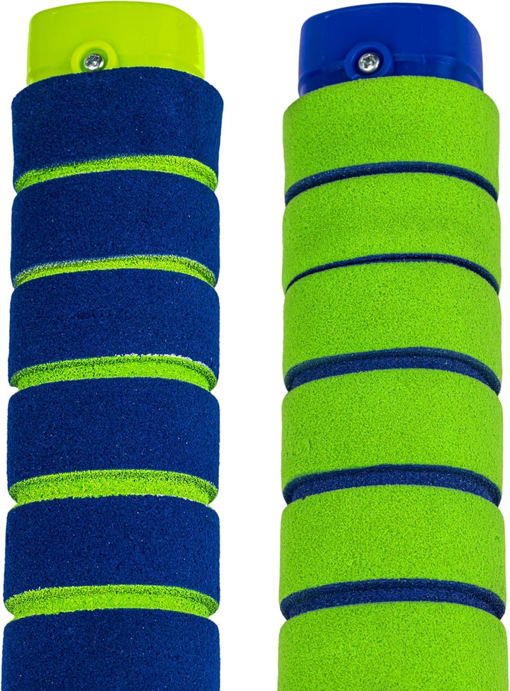 NERF Proshot Kids Hockey Sticks+Ball Set-2 Player Youth Indoor+Outdoor NERF Hockey Set-2 in 1 Knee+Floor Hockey Sticks-(2)Nerf Proshot Youth Hockey Sticks+(1)Foam Hockey Ball Included