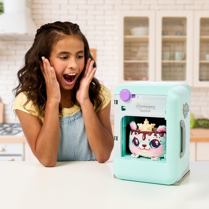 Freezy Cakez. Mix & Decorate Your Plush Best Friend! Place Your Cake Mix in the Freeze and Be Amazed When a Scented, Shivering, Interactive Plush Friend Comes Out. Styles May Vary