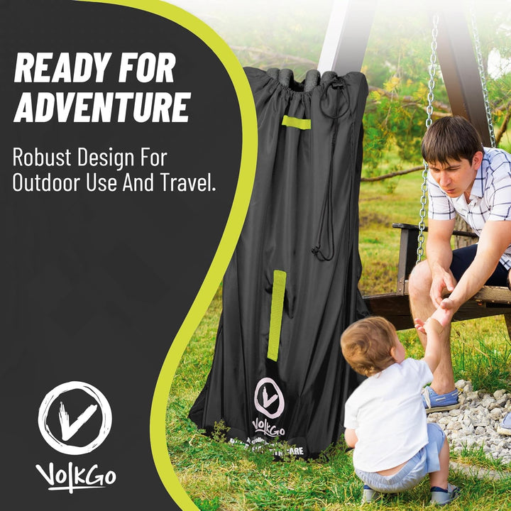 Extra Large Stroller Bag for Airplane with Padded Backpack Shoulder Straps, Double Stroller Cover for Air Travel, Jogger & Carrier - Fits Large Sizes, Gate Check Bag, Waterproof Travel Cover.