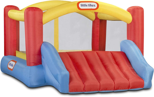 Jump 'N Slide Inflatable Bouncer Includes Heavy Duty Blower with GFCI, Stakes, Repair Patches, and Storage Bag, for Kids Ages 3-8 Years
