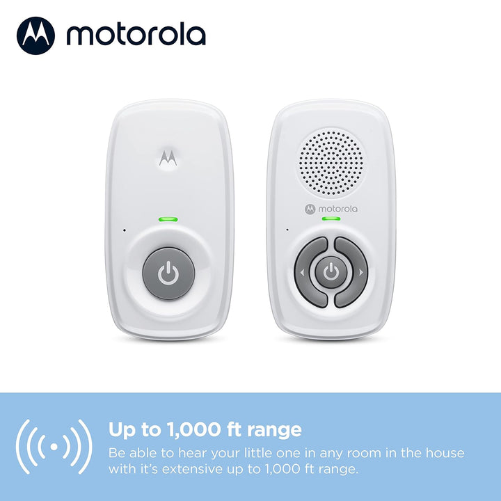 AM21 Audio Baby Monitor - 1000Ft Range, Secure & Private Connection, High-Sensitivity Mic, Volume Control, Portable Parent Unit (Outlet or AAA Battery Powered (NOT Included))