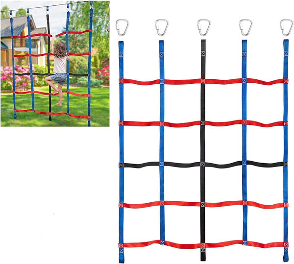 Climbing Net for Kids Outdoor, Climbing Cargo Net, Playground Accessories, Kids Climbing Net Swingset Accessories for Jungle Gyms Playground Obstacle Course Training for Outdoor