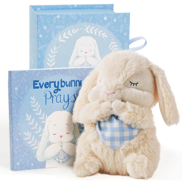 Bunny Stuffed Animal & Musical Toy - Christening Gifts & Baby Dedication Gift for Girls - Gifts for Baptism - Goddaughter Gift (Pink, 7 In)
