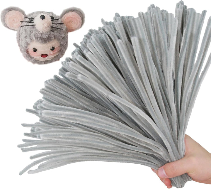 200PCS Pipe Cleaners with Instruction Manual 20 Colors Chenille Stems Bulk Art Craft Supplies Colorful Thick Fluffy Fuzzy Wire Sticks DIY Project for Kids Adults Back to School Supplies