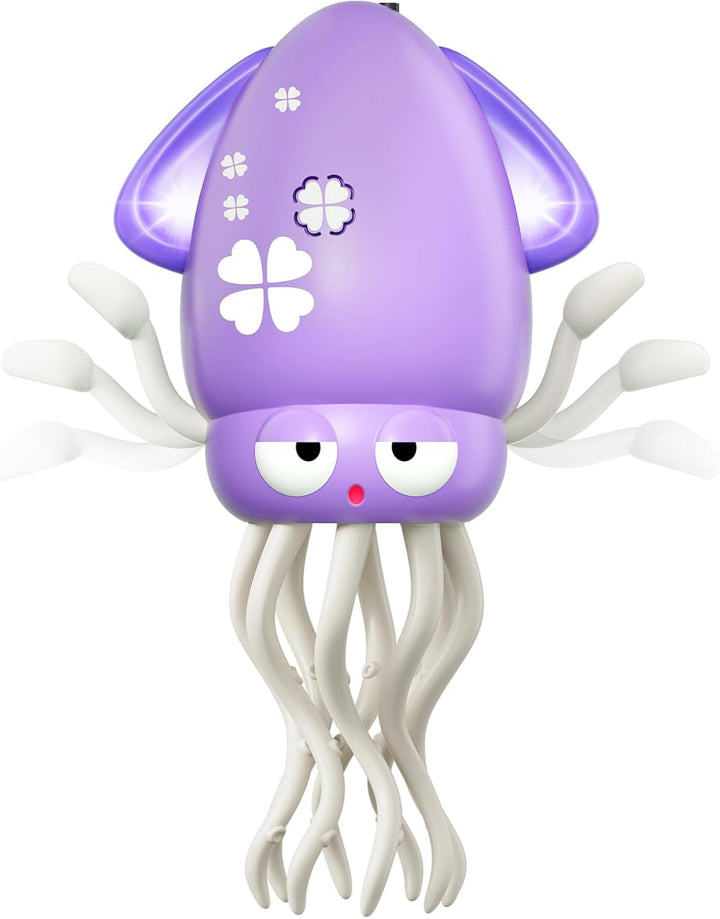 Dancing Octopus Baby Toy, Electric Crawling Octopus Tummy Time Toy, Rechargeable Magic Dancing Music Squid Baby Toys for 3 4 5 Year Old Kids Boy Girl Birthday Gifts Christmas Stocking Stuffers(Green)