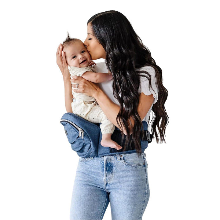 the Original Premium Quality Hip Seat Carrier – Safety-Certified Baby & Toddler Carrier with Secure Safety Buckles, No-Flimsy-Foam Design, Storage Pockets & Nursing Pillow. 0–3 Yrs