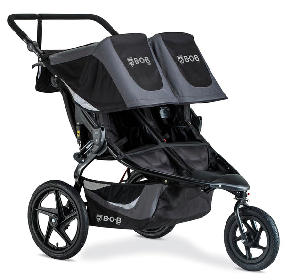 Revolution Flex 3.0 Duallie Double Jogging Stroller, Graphite Black
