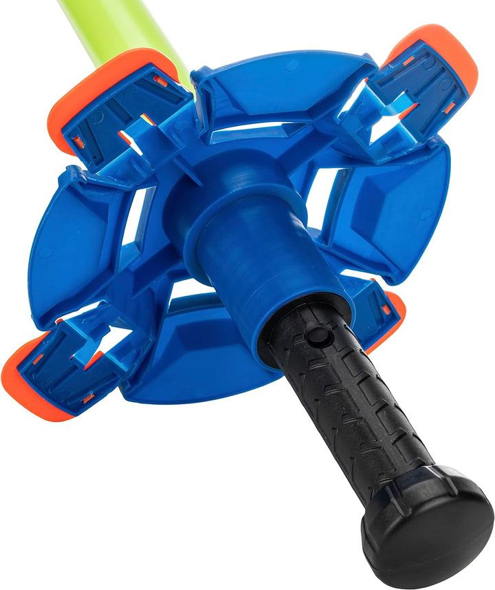 Nerf Duel Swords Set - Retractable Swords with Glow in the Dark Feature - Integrated Knockdown Targets - Kids Fencing Game, Green, Blue, Orange