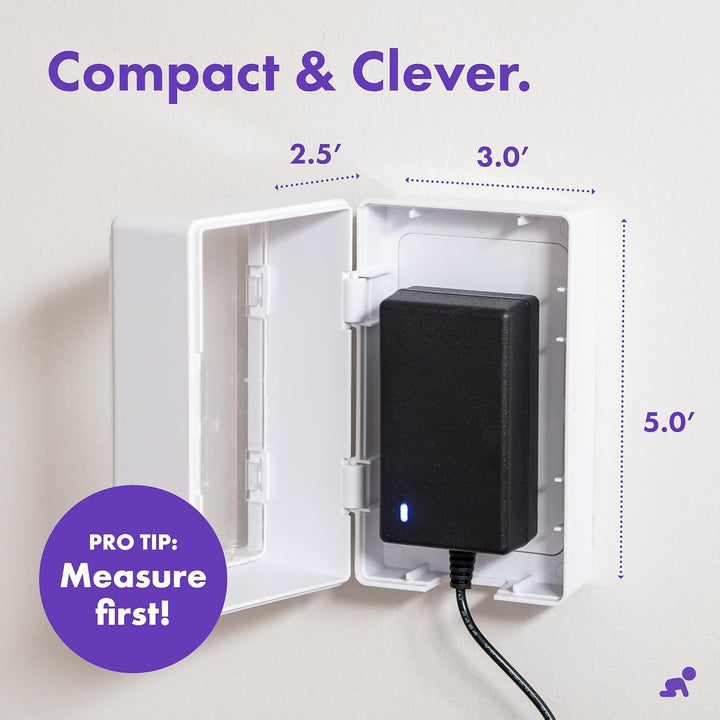 Award Winning Childproof Electrical Outlet Lock Box | Phone Charger Lock Wall Outlet Covers Box | Outlet Covers Baby Proofing | Plug Cover | Baby Outlet Covers | Child Safety