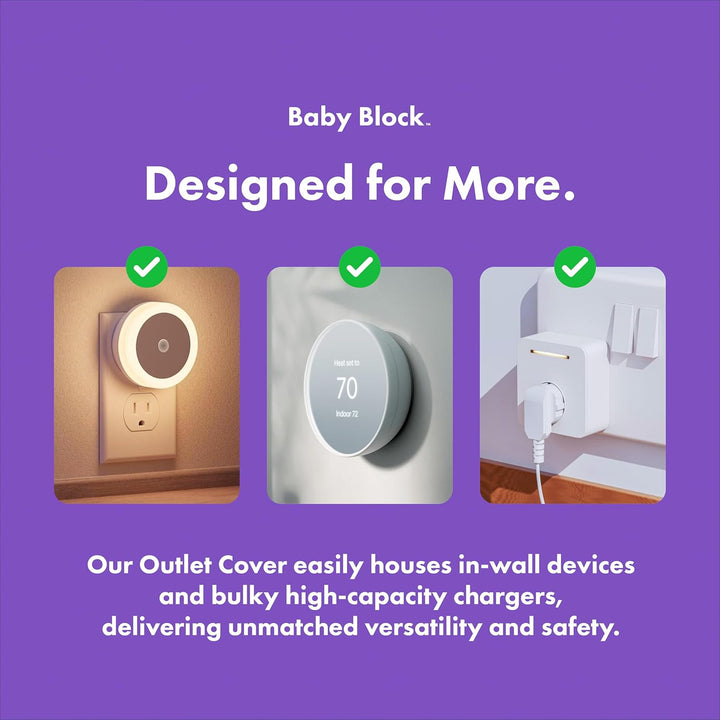 Extra Large Outlet Cover Box | Child Proof Outlet Covers Baby Proofing | Oversized Plug Covers Baby Proofing | XL Baby Proof Outlet Covers | Baby Outlet Covers | Plug Protectors Baby Proof