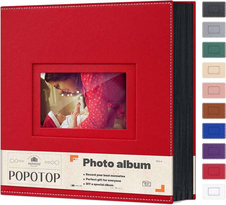 Photo Album 4X6 300 Pockets with Leather Hardcover Cover, Small Photo Album Holder Book with 50Pcs Pages for Family Travel Wedding Baby Gifts
