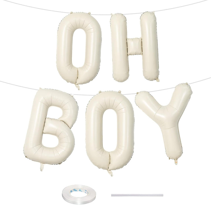 40 Inch Beige HOME Balloon for Housewarming Party Decorations, Large Cream New Home Welcome Balloon Letter Banner, Ivory White Sand Balloons Sign for Sweet House Warming Homecoming Party Decor
