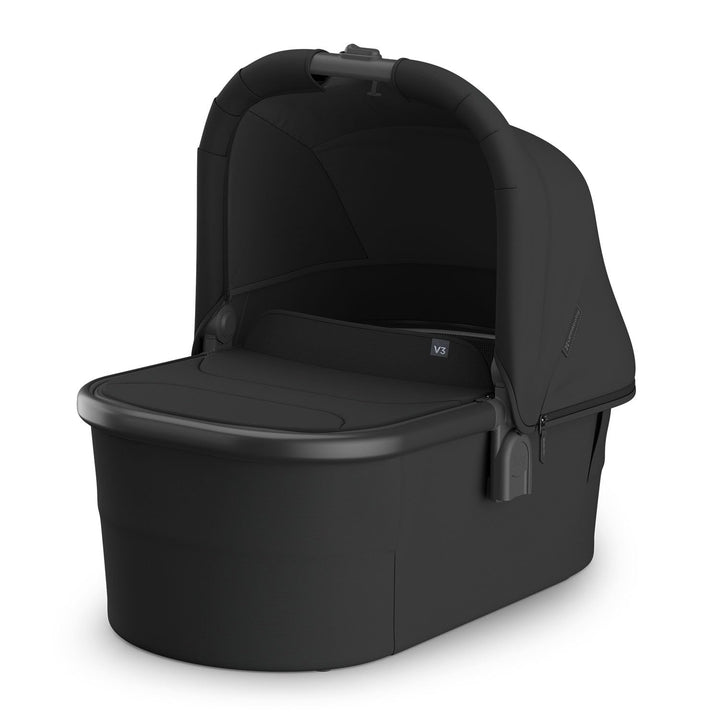 Bassinet V3 - Compatible with Vista, Cruz, Ridge Strollers - Overnight Sleep Solution - Mattress, Sheet and Bug Shield Included - Jake (Charcoal/Carbon Frame)