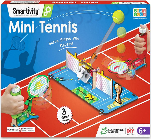 Tabletop Tennis - Pickleball Game Kit for Kids 6 to 12, 2-Player STEM Toy with Mechanical Rackets & Scoreboard, Birthday Gift for Boys & Girls Age 6,7,8,9,10,11,12,13,14 Years
