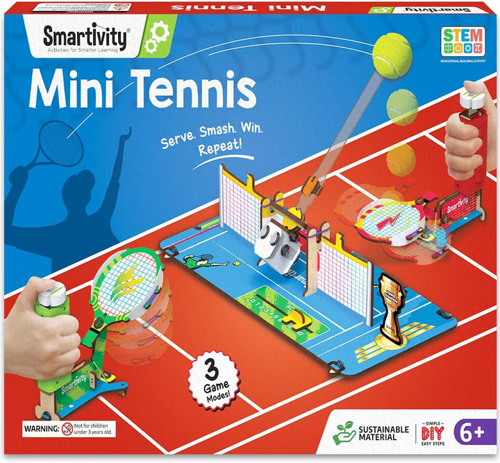 Tabletop Tennis - Pickleball Game Kit for Kids 6 to 12, 2-Player STEM Toy with Mechanical Rackets & Scoreboard, Birthday Gift for Boys & Girls Age 6,7,8,9,10,11,12,13,14 Years