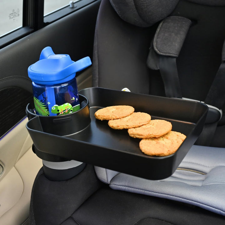 Car Seat Tray for Kids, Adjustable Base Car Seat Tray, Car Seat Cup Holder Snack Tray, Car Seat Tray for Kids Travel, Cup Holder Tray for Snacks, Car Seat Tray for Toddler, Car Seat Cup Holder Tray